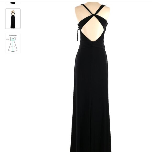 Black Cocktail Dress - Picture 2 of 2